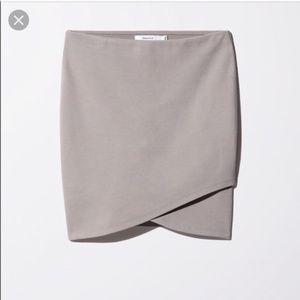 Aritzia Talula grey miniskirt